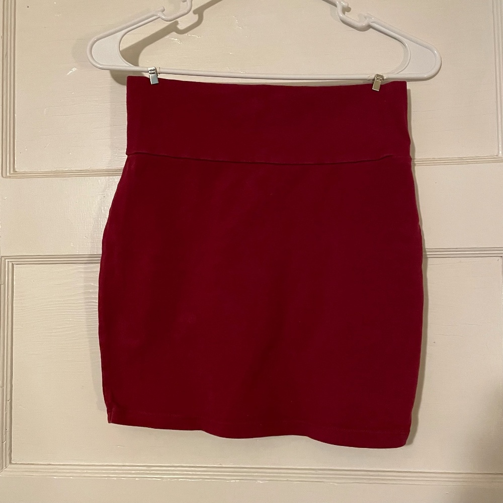 Charlotte Russe Red Miniskirt